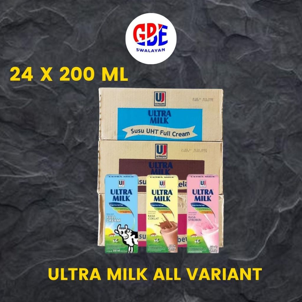 

Ultra Milk Susu UHT all variant 24 x 200 ML