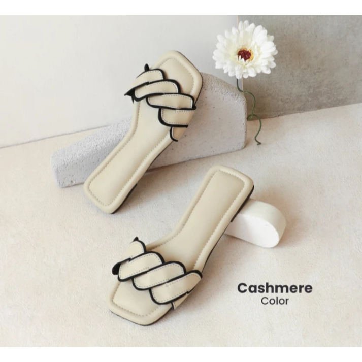 Barbara Sandal Flat 1cm Teplek Wanita Kekinian by Alivelovearts