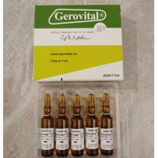 Gerovital Original | Gerovital Ampul Coklat | Gerovital Zentiva | 1 Box 5 Ampul Original