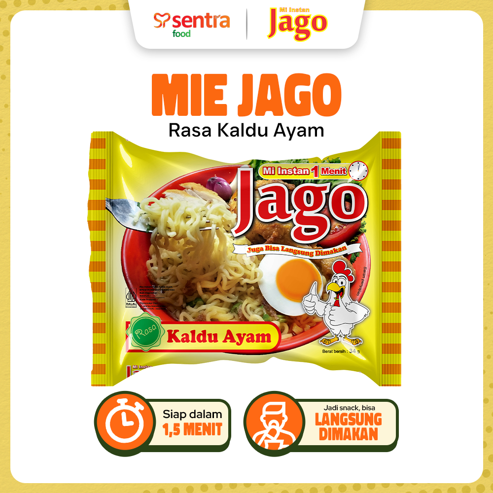 

Mie Jago Kaldu Ayam - Mie Instan Rasa Kaldu Ayam