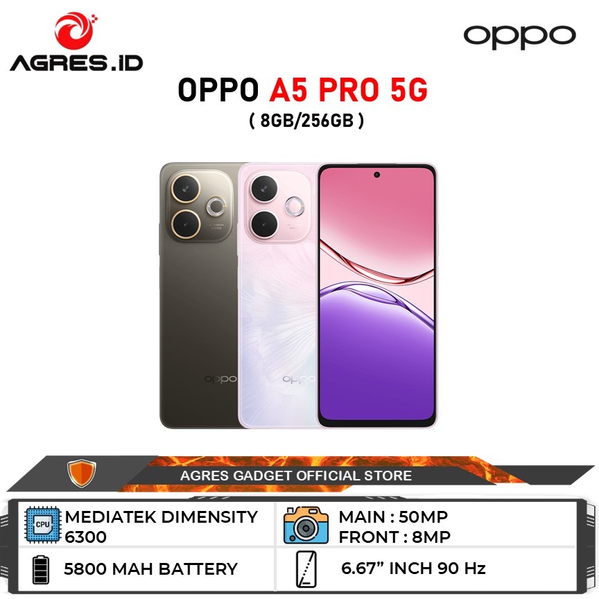 OPPO A5 Pro 5G 8GB/256GB Garansi Resmi Oppo Indonesia