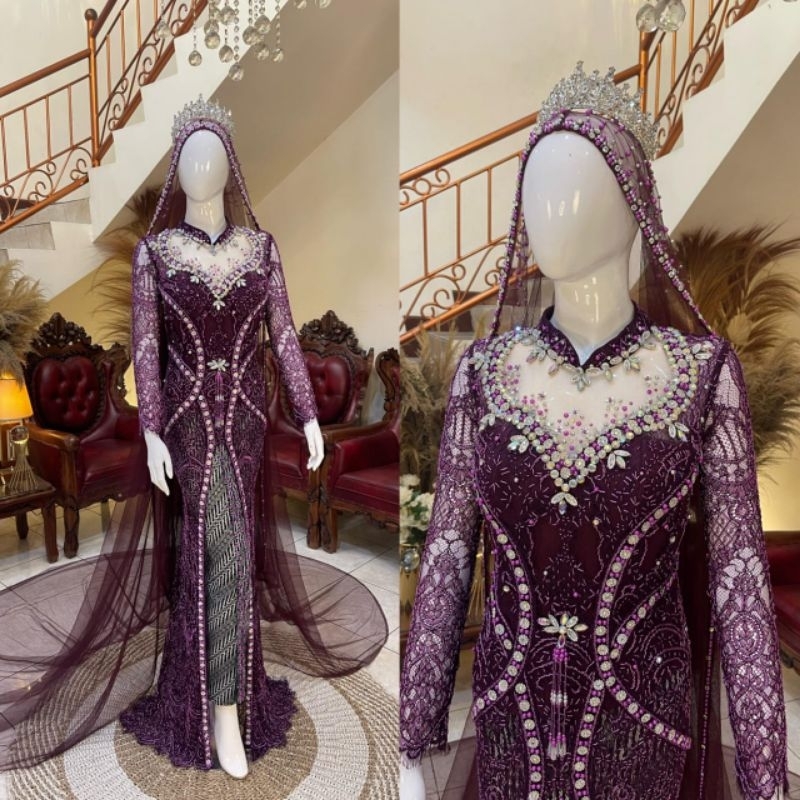 Kebaya pengantin akad || Kebaya pengantin akad full payet || Kebaya pengantin || Baju akad nikah || 