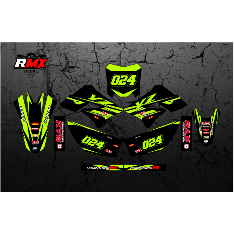 DECAL KLX 150 S/L FULLBODY (039) DEKAL STIKER DTRACKER DTX D-TRACKER LAMA OLD 2009 2010 2011 2012 20