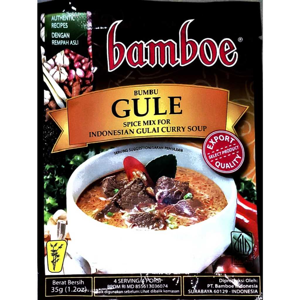 

BAMBOE BARU BUMBU GULE SPICE MIX FOR INDONESIAN GULAI CURRY SOUP 35 GR