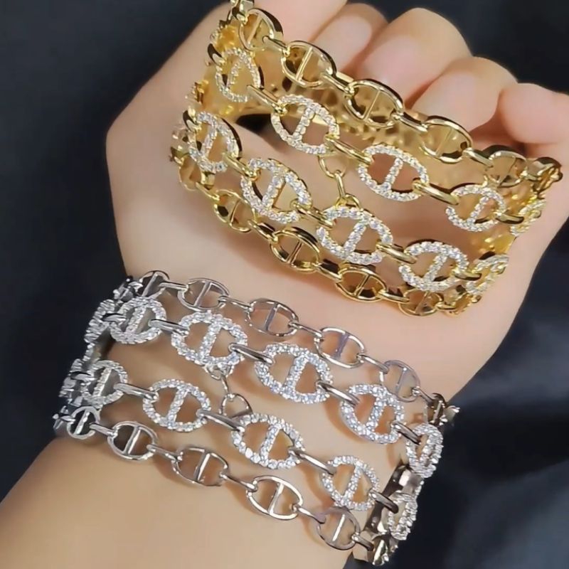 xuping88 gelang bangle Sultan wedding berkualitas motif jumbo lapis emas titanium bronze