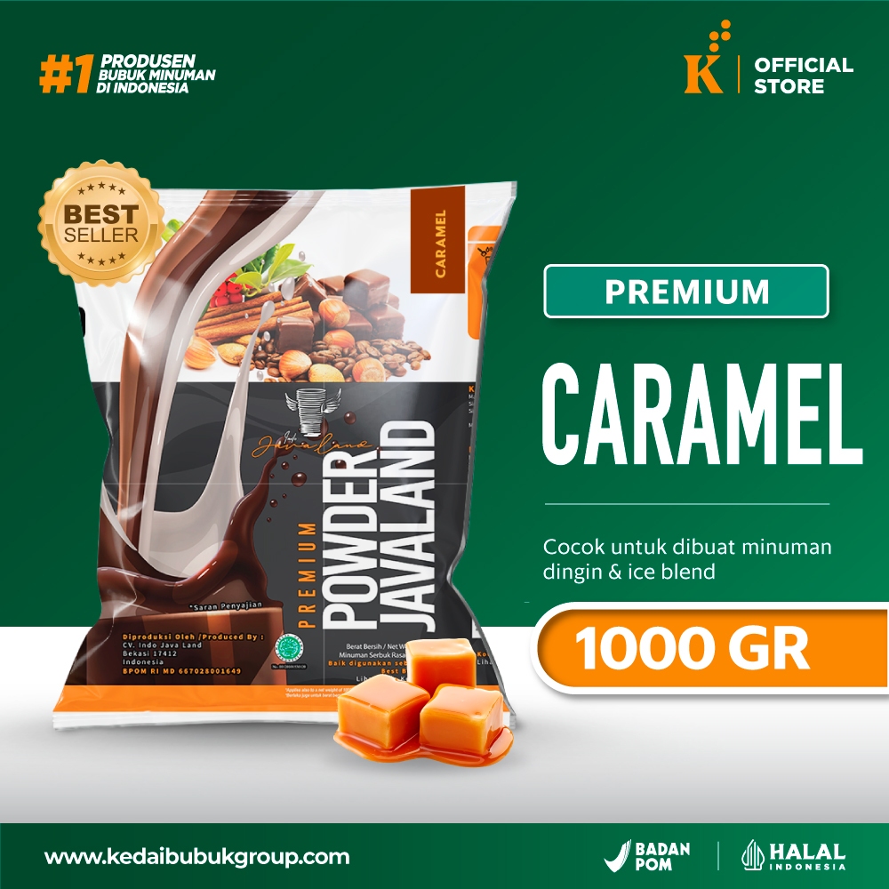 

Bubuk Minuman Bubble Drink Premium Caramel Javaland 1 kg