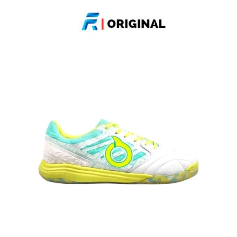 SEPATU FUTSAL ORTUSEIGHT JOGOSALA VICIOUS BBS SE - WHITE/LIME | ORIGINAL