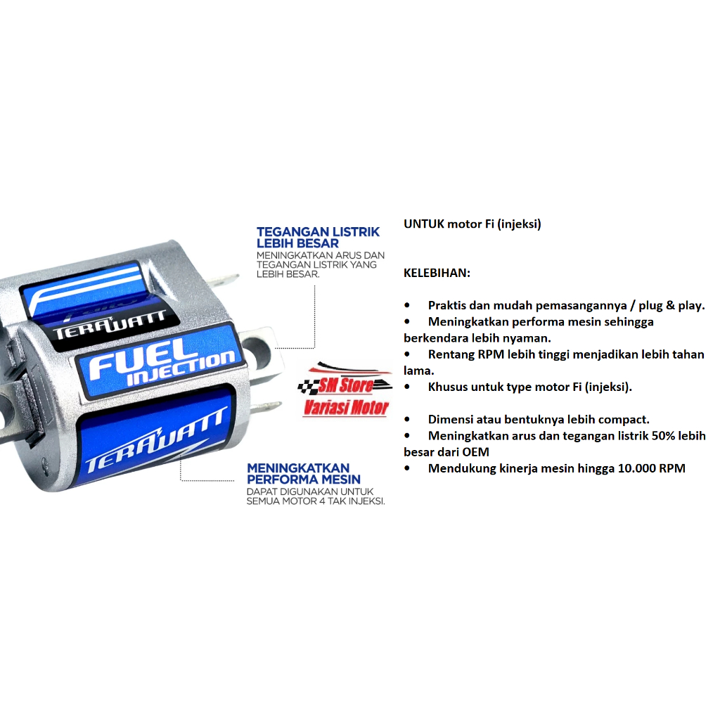 FAITO Koil Racing Motor Injeksi TERAWATT FI injeksi