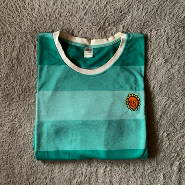 Televisi Star Stripe Smile Sunny Embroidery Rare