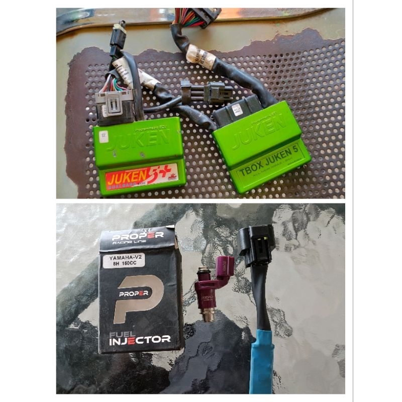 Juken 5+ BRT dual band NMAX NEW seken + injektor BRT 8hole 150cc