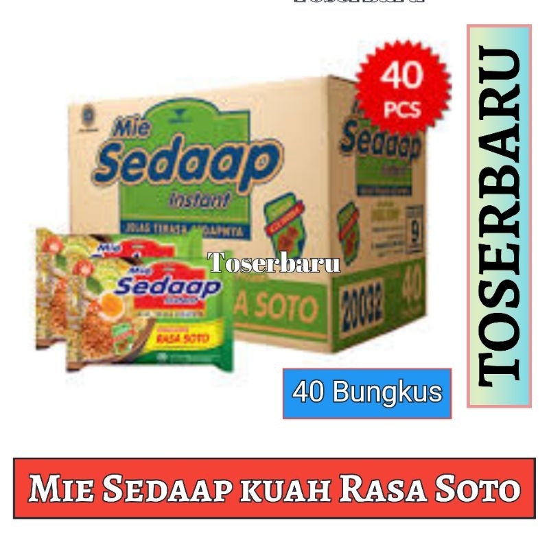 

MIE SEDAAP KUAH RASA SOTO | Mie kuah instan rasa Soto per karton ( 40 Bungkus )