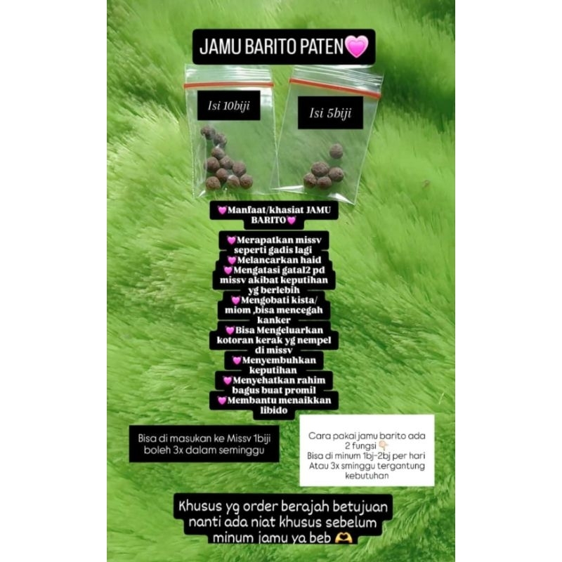 

jamu barito ori isi 5 bji