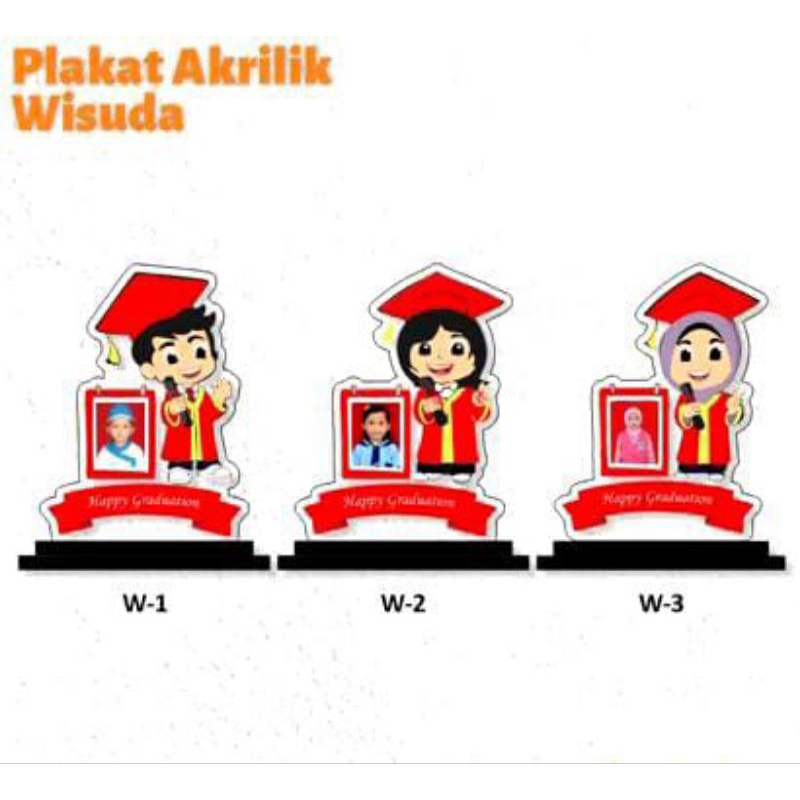 Piala Wisuda Akrilik Bingkai Foto Piala Wisuda Anak Akrilik Plakat Wisuda Anak Akrilik Custom