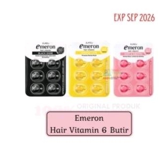 VITAMIN RAMBUT EMERON WARNA KUNING, HITAM, PINK
