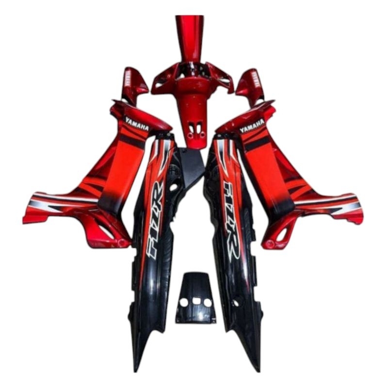 Body Full Sett Halus Yamaha Fiz R Bodi Yamaha Fiz R Merah Hitam