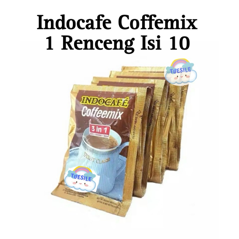 

Indocafe Coffemix 1 Renceng isi 10 Sachet / INDOCAFE COFFEMIX 3 in 1