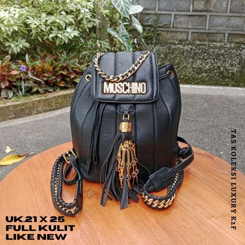 Ransel wanita preloved moshi** kulit asli mulus