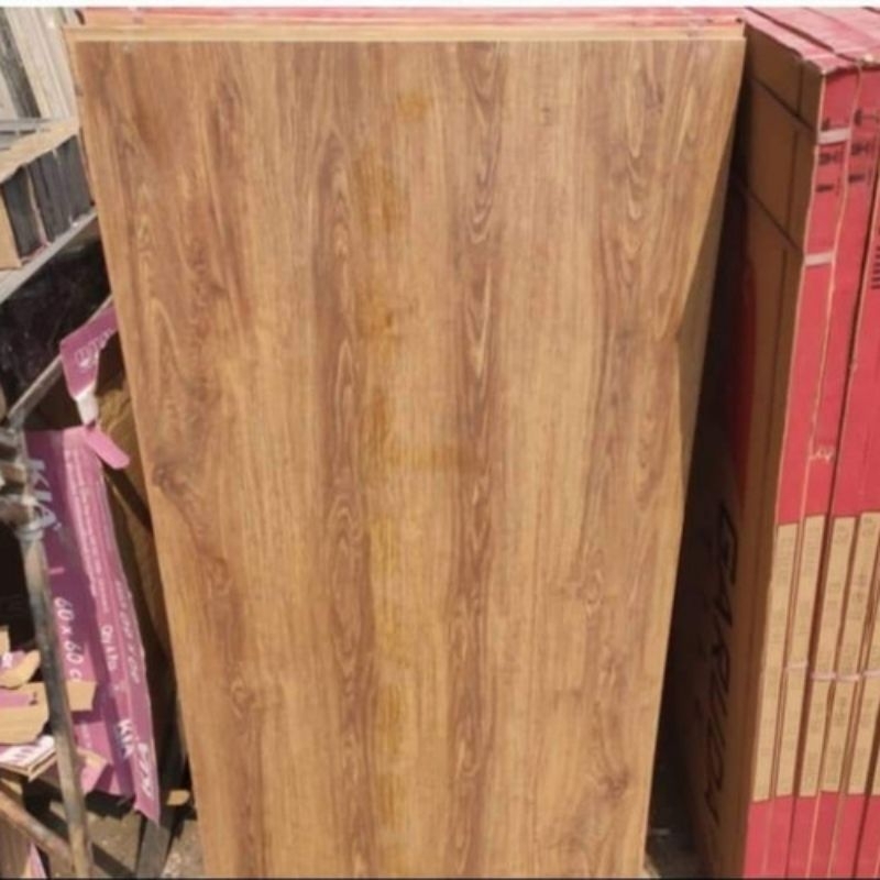 granit lantai teras 60x120 garuda tile motif kayu matt nuca dark brown