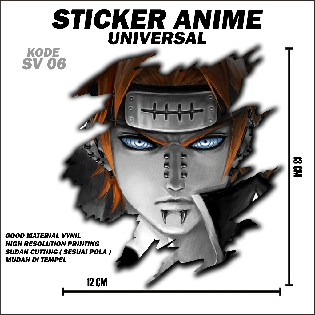 

STICKER VINYL Naruto Anime Stickers Decal Camper STICKER VINYL PRINT Sudah Cutting Siap Tempel