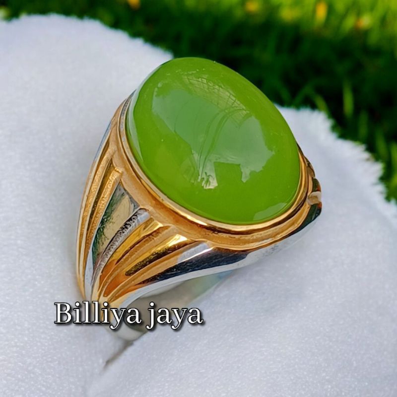 CINCIN BATU AKIK SUNGAI DAREH RING TITANIUM SUPER