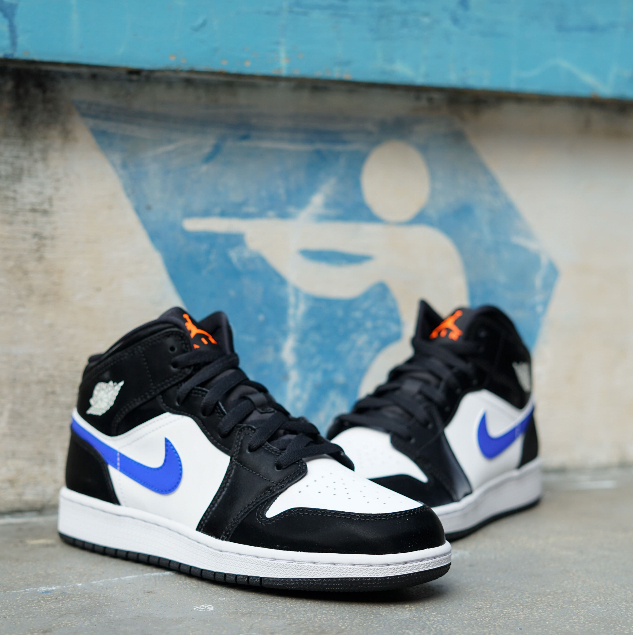 Air Jordan 1 Mid Racer Blue / Game Royal (GS)