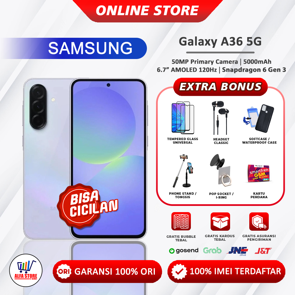 Samsung Galaxy A36 5G NFC ram 12/256Gb ram  8/256Gb Garansi Resmi