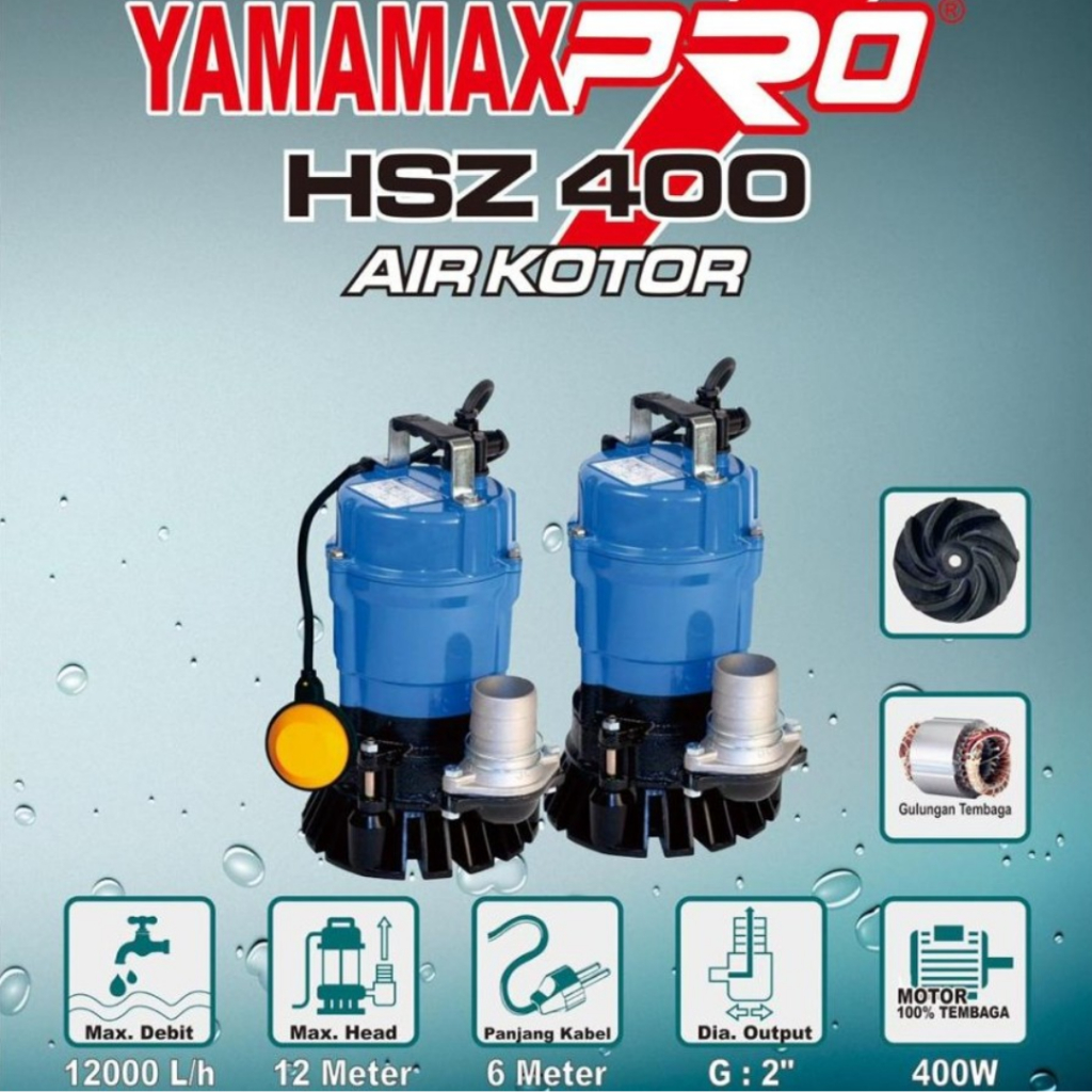 POMPA CELUP YAMAMAX PRO HSZ 400 / POMPA AIR HSZ 400 YAMAMAX