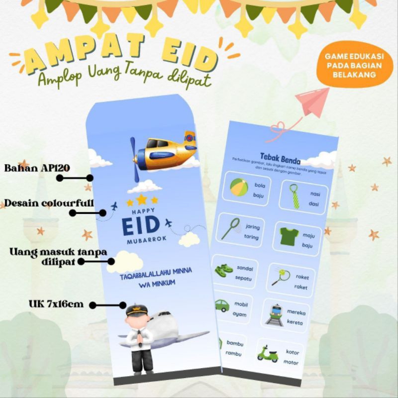 

Amplop lebaran Ampat Edukasi isi 6pcs