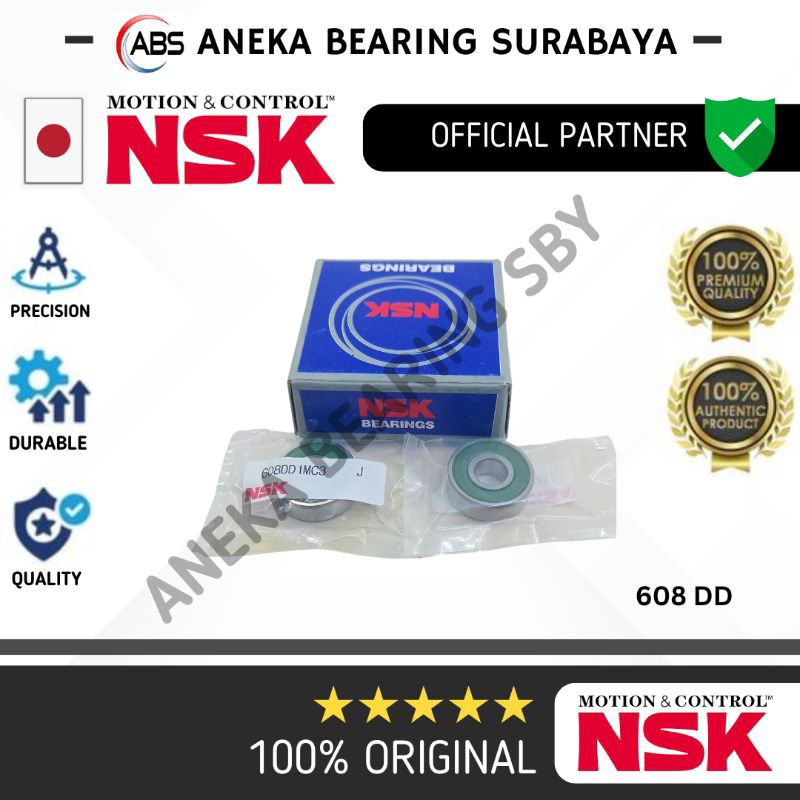 BEARING 608 DD NSK ASLI 608DD 2RS PANCING AC 8X22X7 FIDGET SPINNER