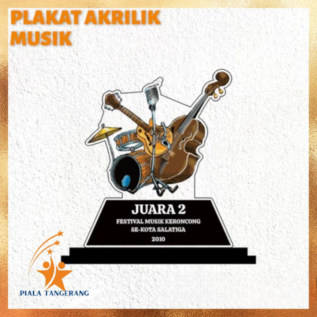 Piala Musik Piala Band Piala Lomba Band Akrilik Custom PIALA MUSIK CUSTOM AKRILIK