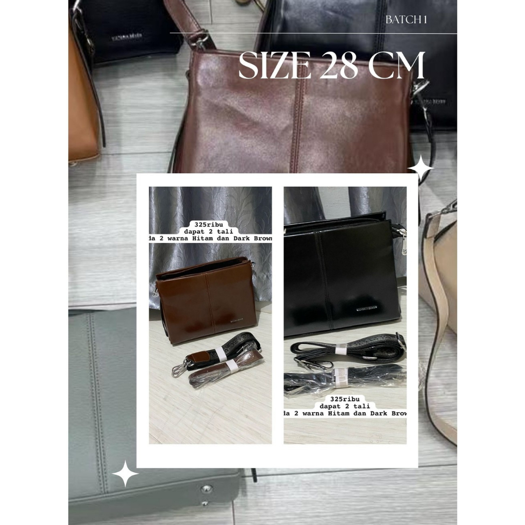 Alton Glossy Bag 28 Cm - Ready Stock Quigley Corners