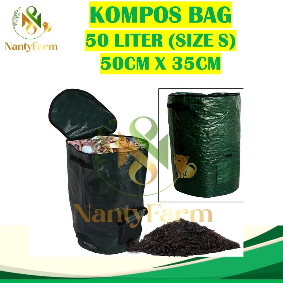 Compost Bag Size S Tas Pengolah Sampah Organik - Kompos Bag