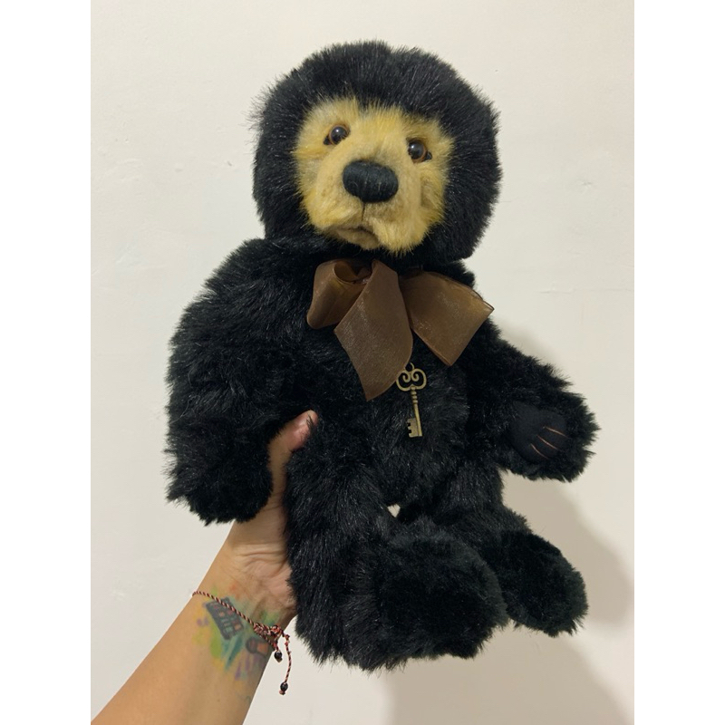Charlie Bears Anniversary SETH Black/Tan Bear Cub Retired Jointed Bear Designed Isabelle Lee #CB1617