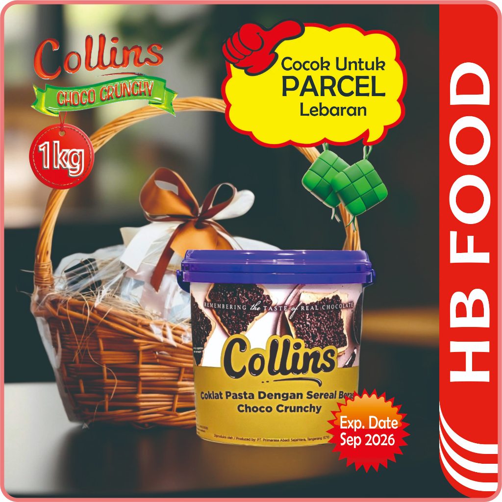 

COLLINS CHOCO CRUNCHY 1 kg - Coklat Pasta Dengan Malt Krispi - Menu Sarapan - Cemilan - Bahan Kue
