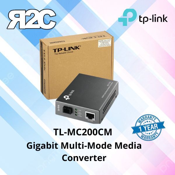 TPLINK TL- MC200CM Gigabit Multi-Mode Media Converter
