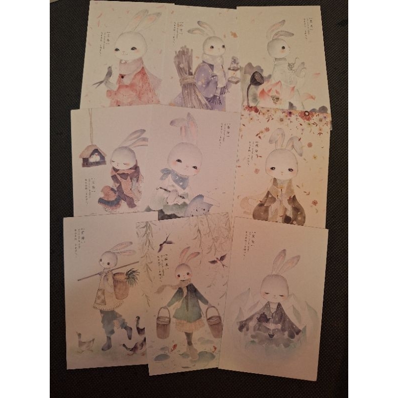 

5 kartu pos kelinci/rabbit postcard