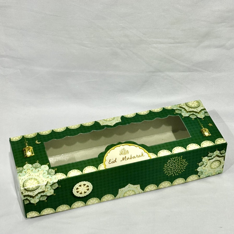 

Dus Hampers Lapis Legit Motif Lebaran Bahan Duplex Glossy Laminasi Luar Dalam Lentera Hijau Tua 10 Pcs 30x10x6 cm