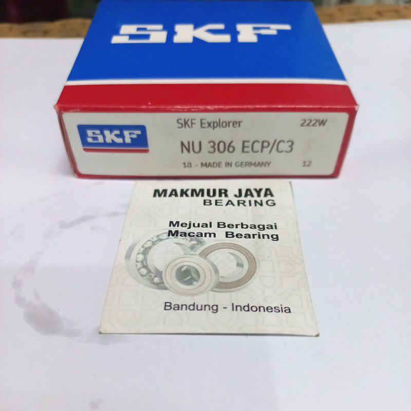 BEARING NU306 ECP C3 / NU 306 ECP SKF CYLINDRICAL ROLLER