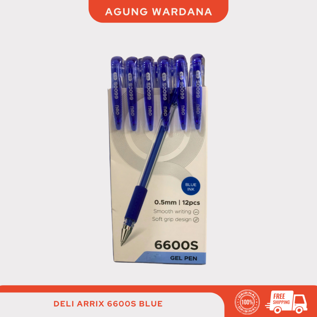 

DELI BOLPOIN ARRIX 6600S WARNA HITAM DAN BIRU