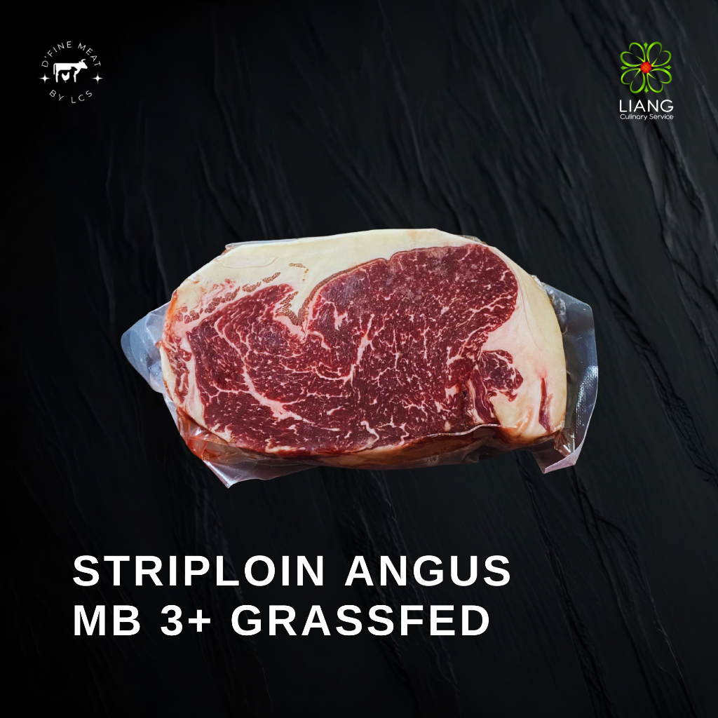 

STRIPLOIN ANGUS MB 3+ CUT STEAK GRASSFED