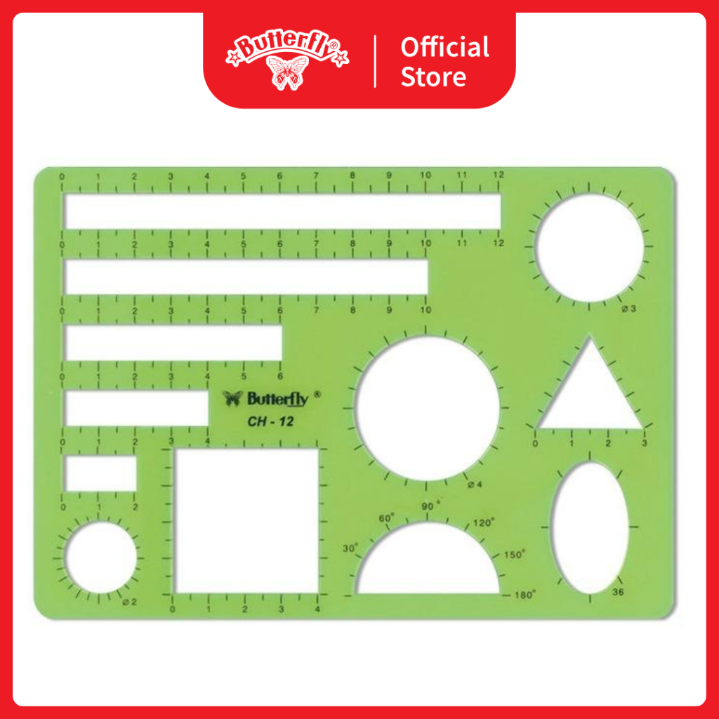 

Butterfly Penggaris Model Ruler CH 12 (Elsoon / Kenko Model Ruler)