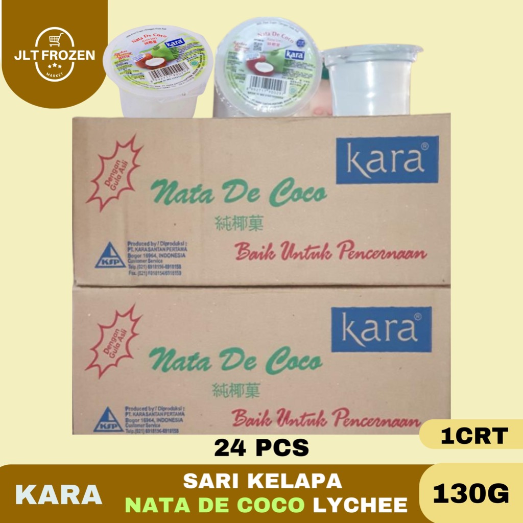 

Kara Sari Kelapa Nata De Coco Lychee/ Leci Cup 1 Carton 130g