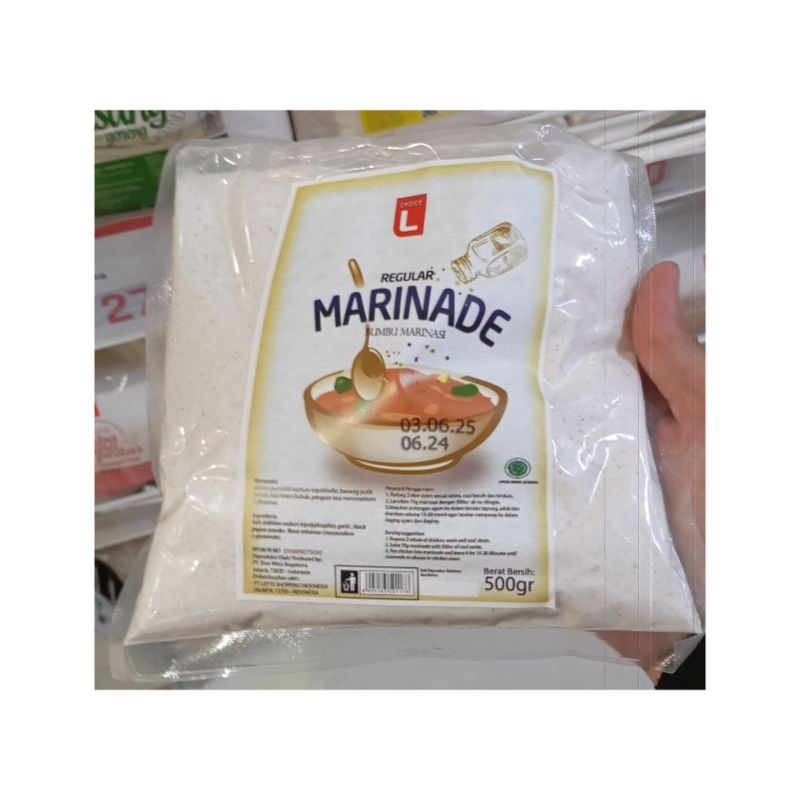 

CHOICE L REGULAR MARINADE BUMBU MARINASI 500GR ISI 3 PCS