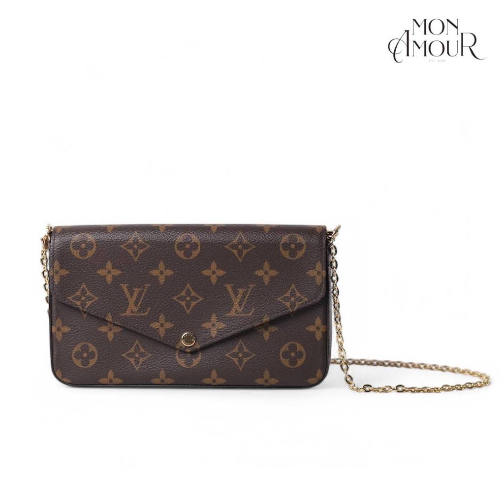 [READY STOCK] L*UIS VUITTON LV MONOGRAM POCHETTE FELICIE FUCHIA