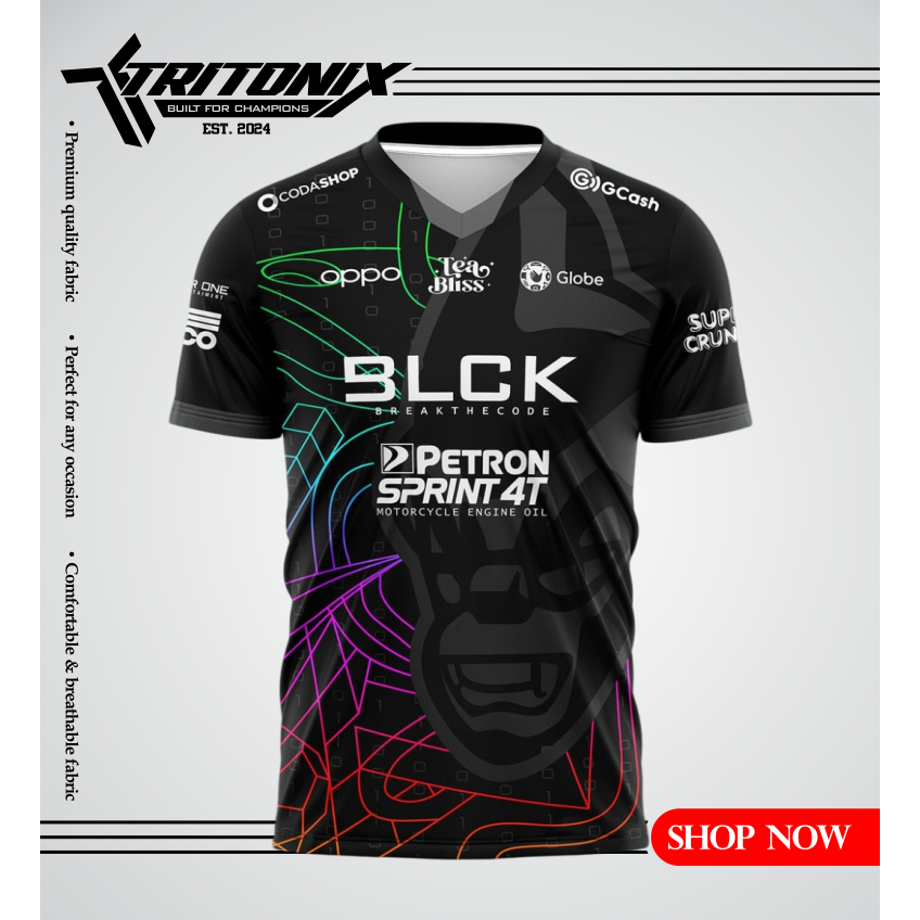 TRITONIX JERSEY KAOS BLACKLIST INTERNATIONAL ESPORT BLCK VER.3 // BAJU JERSEY GAME BLCK V.3