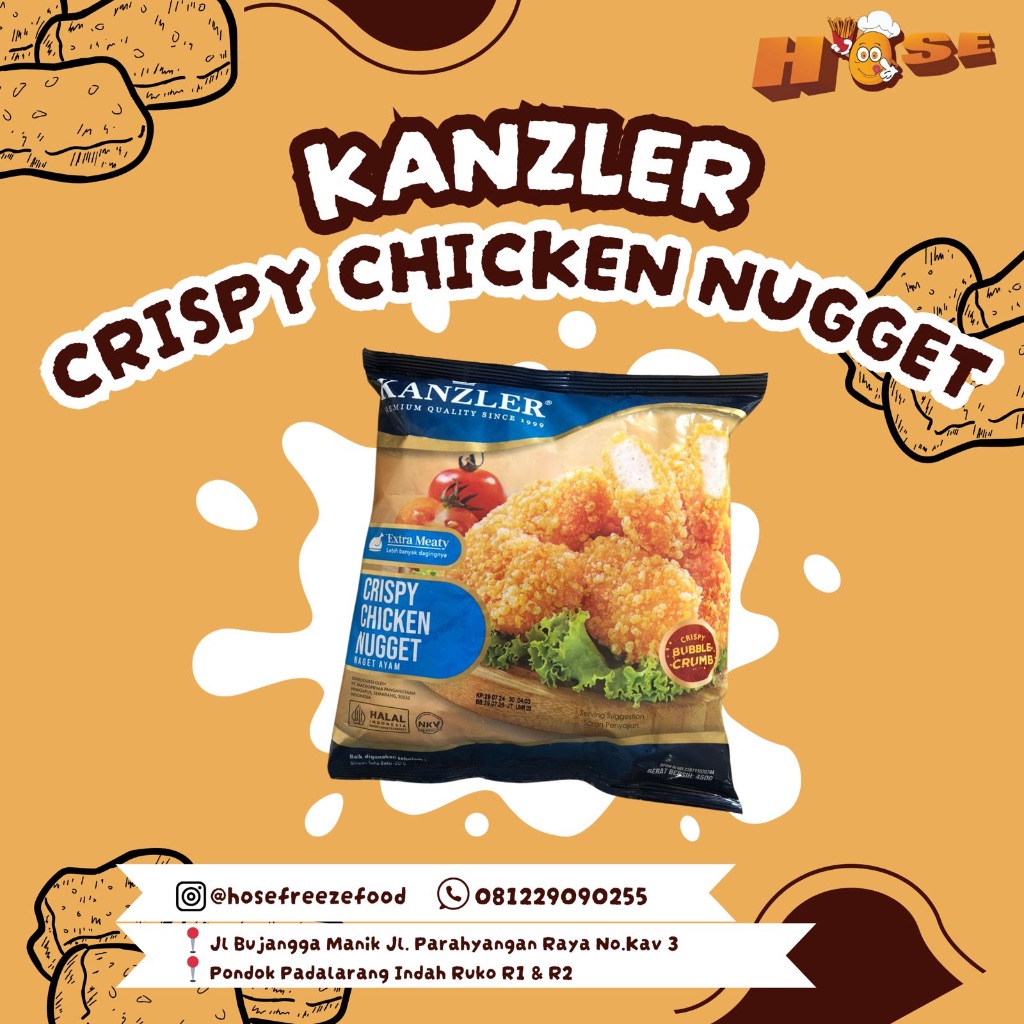 

Kanzler Chicken Nugget Crispy 450gr
