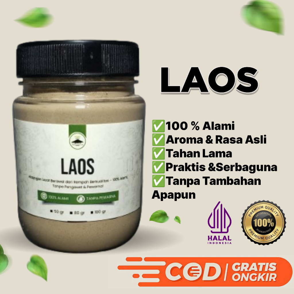 

BUMBU SHOP | Lengkus Laos Bubuk Galangal Powder Asli Original Murni Organik Bumbu Dapur Premium