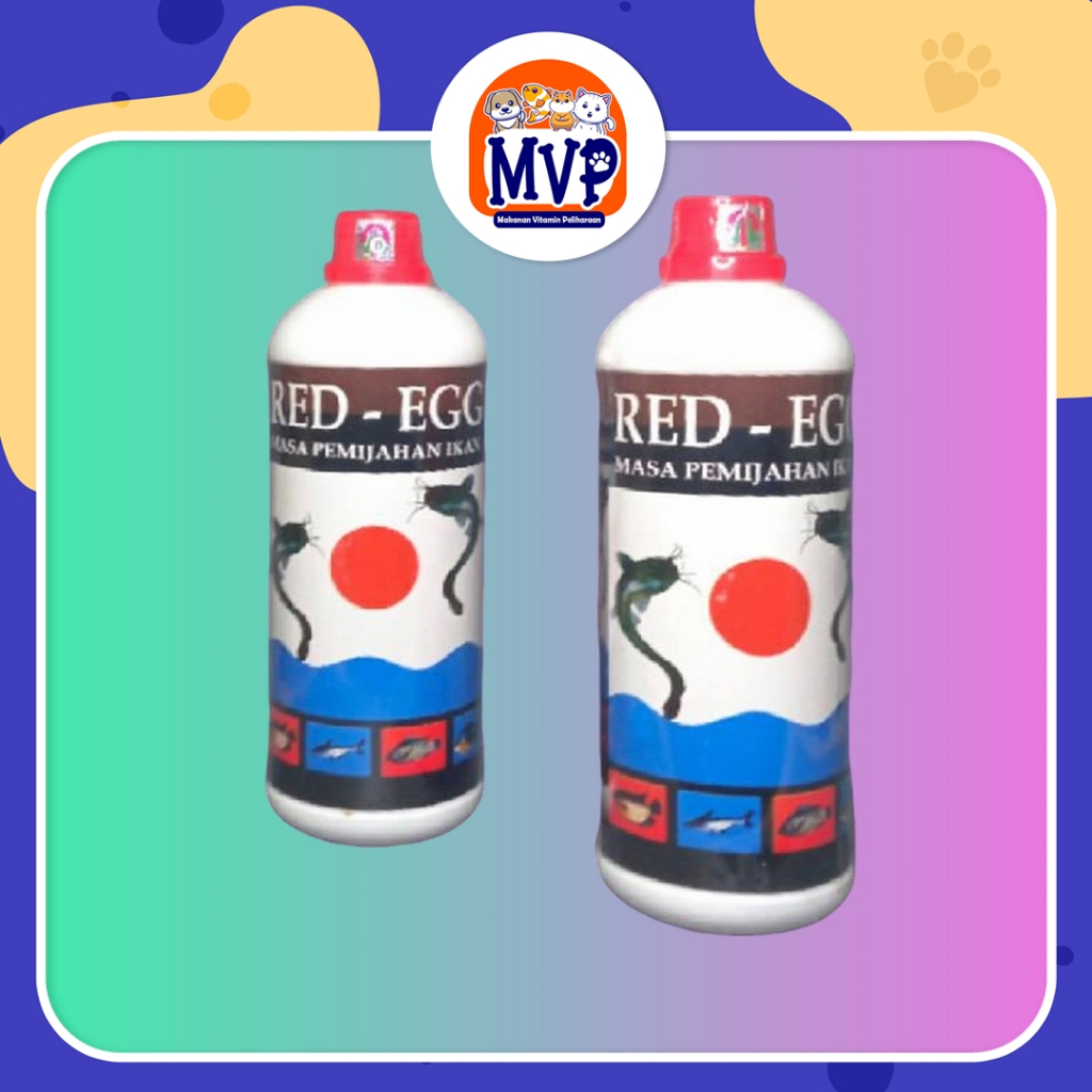 Red Egg Ikan 1Lt - Meningkatkan Birahi Ikan Betina dan Meningkatkan Reproduksi Telur Pada Induk Ikan