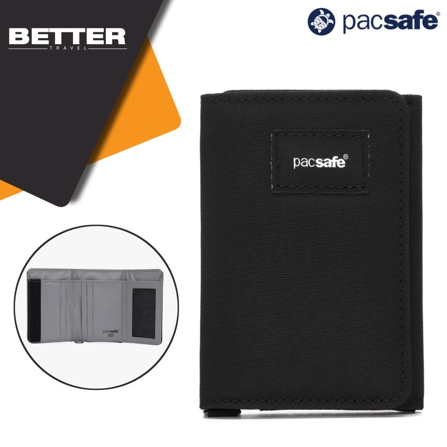 Dompet traveling PACSAFE anti theft RFID blocking protection identity wallet original