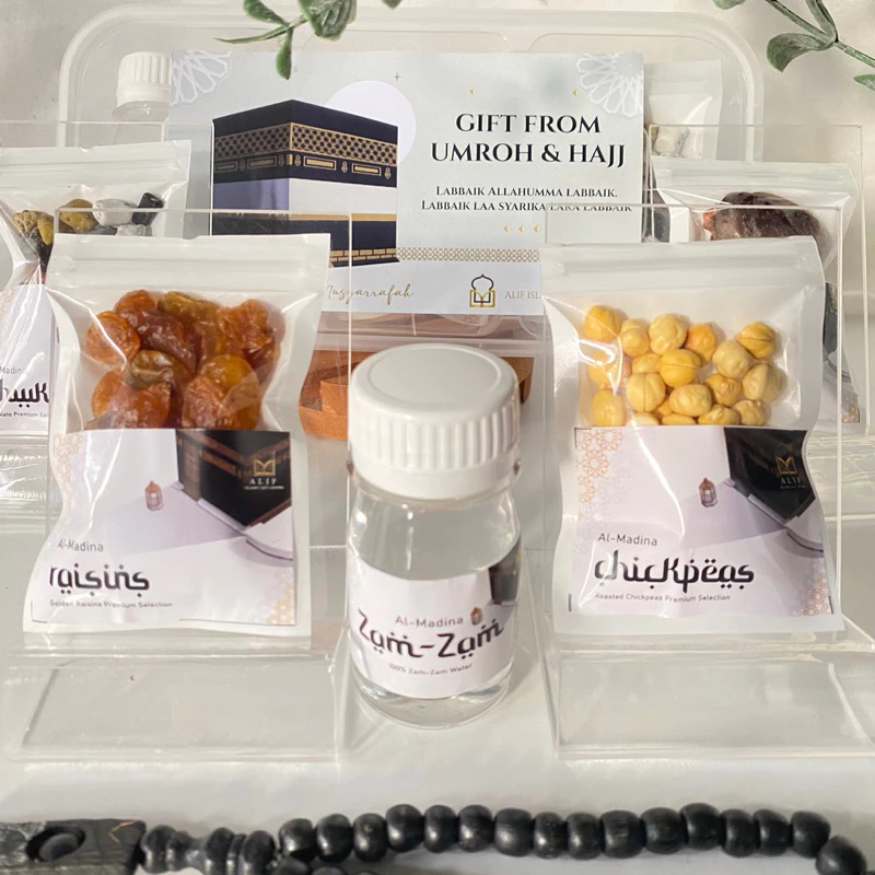 

Tanzia Eco Set GARANSI 100% Oleh Oleh Umroh Haji Ekonomis Bisa Req Ucapan